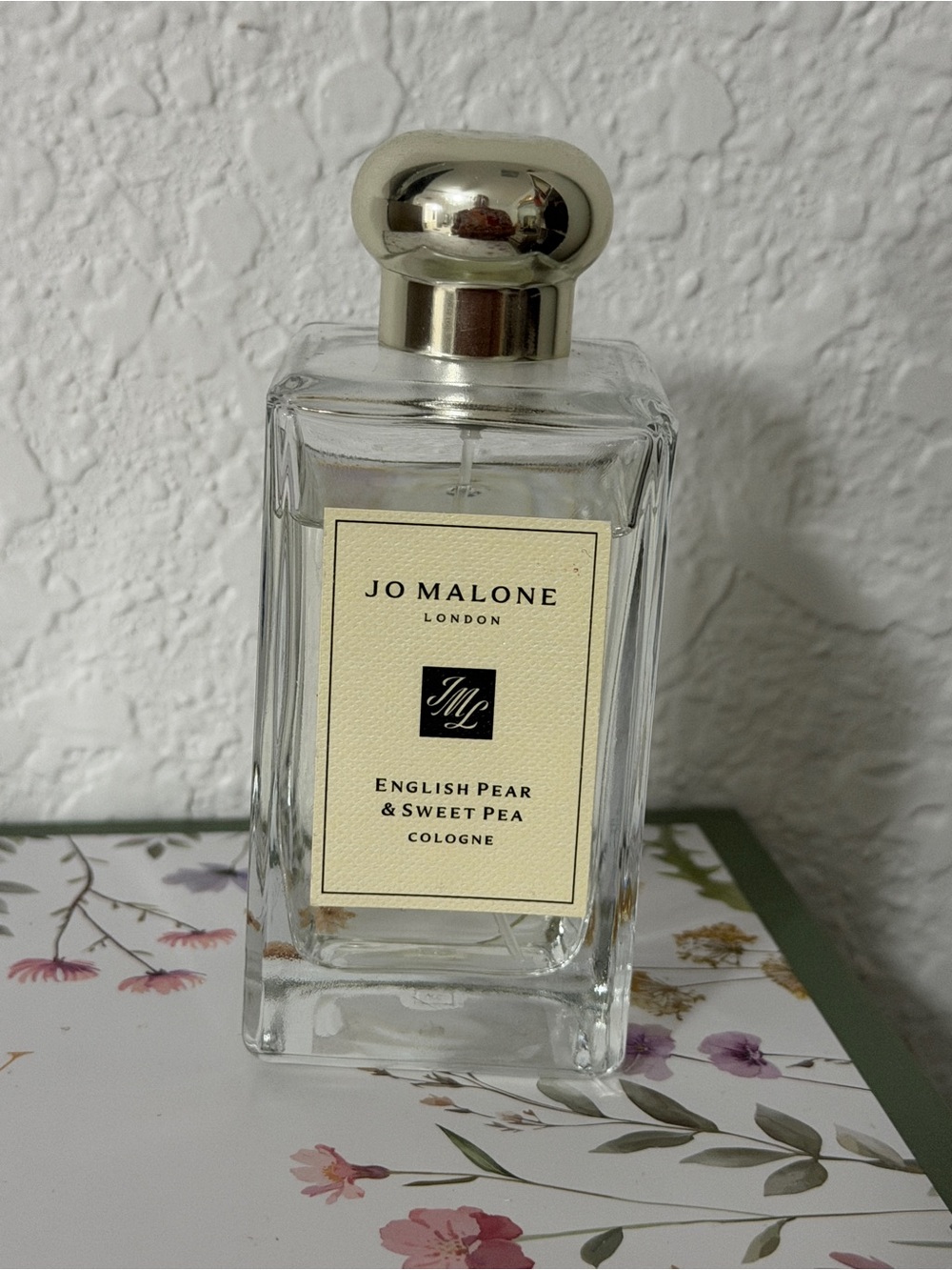 Jo Malone Bottle with Cream Label and Silver Cap